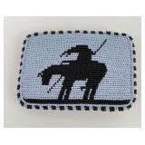 Montana Blackfoot Indian Made Belt Buckle