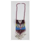 Montana Blackfoot Indian Made Beaded Purse