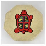 Native American Indian Painted Turtle Drum