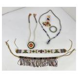 Lot of Montana Native American Indian Beadwork