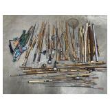 Huge Lot of Antique Fly Spin Fishing Rods Poles