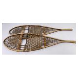 Pair of Antique Leo Tomah Indian Snowshoes