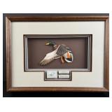 Theodore J. Smith Duck Stamp and Carved Duck