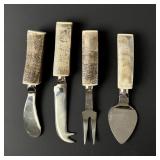 Buffalo Horn Hors d'oeuvre Serving Flatware