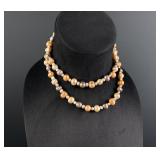 Ringed Baroque Pearl Necklace