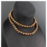 Chocolate Tahitian Pearl Sterling Necklace