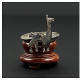 Sterling Silver Peruvian Coin Alpaca Dish
