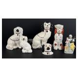 Collection of Reproduction Staffordshire Dogs