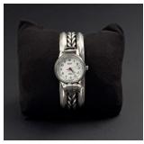 Navajo Sterling Silver Watch Band Bracelet