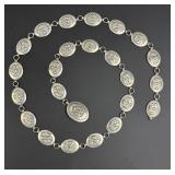 Abraham Begay Navajo Sterling Silver Concho Belt