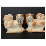 Pair of Staffordshire BoNess Pekingese Dogs