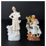 Bisque Victorian Figurines