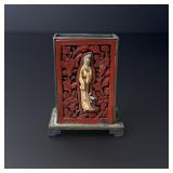 Chinese Cinnabar Cloisonne Match Box
