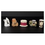 Collection of Porcelain Stone Toothpick Holders