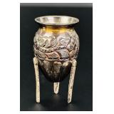 Egyptian Revival Silver Plate Toothpick Holder
