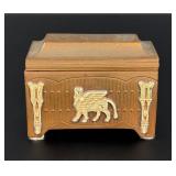 Art Deco Egyptian Revival Casket Dresser Box