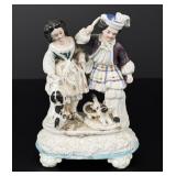 Staffordshire Children and Dog Figurine