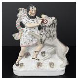 Staffordshire Samson and the Lion Figure