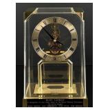 Seiko QAW111G Quartz Skeleton Desk Clock