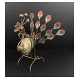 Peacock Rock Body Garden Ornament Statue