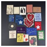 Group of 1950s Phi Gamma Chi Dance Cards Ephemera