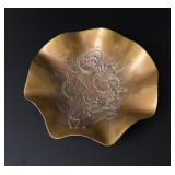 Brass Pansy Flower Dish Bowl