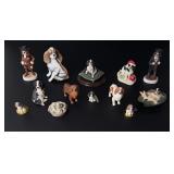 Collection of Resin Dog Figurines