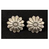 Sterling Silver Sunflower Cufflink