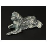 Spelter Folding Dog Cigar Stand Pipe Rest