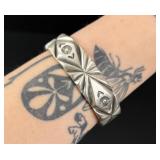 Mark Chee Navajo Sterling Silver Bracelet