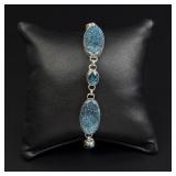Navajo Sterling Silver Turquoise Bracelet
