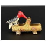 Cast Iron Mechanical Woodpecker Toothpick Holder