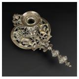 Rococo German Silver Plate Chamberstick