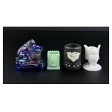 Collection of Glass Pottery Toothpick Holders