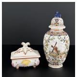 Collection of European Hand Painted Porcelain