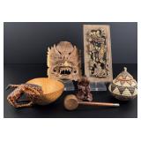 Group of Assorted Asian African Collectibles
