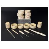 Group of Ivory Napkin Rings Montana Residents Only