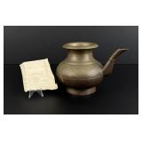 South Asian Kini Brass Water Pot