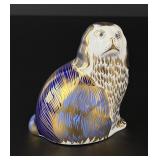 Royal Crown Derby Imari Spaniel Paperweight