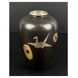 Japanese Bronze Mixed Origami Vase