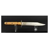Civil War Period Four Pin Stag Handle Bowie Knife