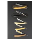 Collection of Antique Shaving Straight Razors