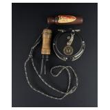 Collection of Fly Fishing Reel and Duck Calls
