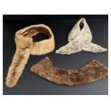 Collection of Fur Coat Pieces Accessories