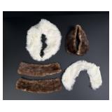 Collection of Fur Coat Pieces Accessories