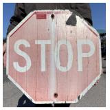 Ojo Caliente New Mexico Wood Stop Sign