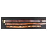 Collection of Vintage Leather Belts