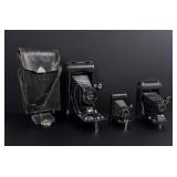 Collection of Kodak Folding box Cameras