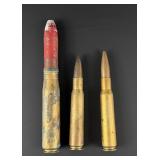 Group of Inert Military Shells Cartridges
