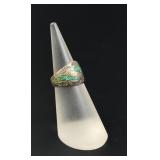 Navajo Sterling Silver Turquoise Inlaid Ring